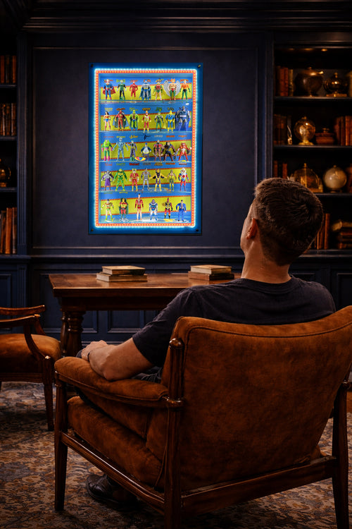 Drakon Frame A1 – DC Super Powers Display Cabinet (Wall-Mounted Collectors Frame)