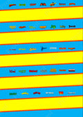 Super Hero Blue and Yellow Display Card Digital Background A1