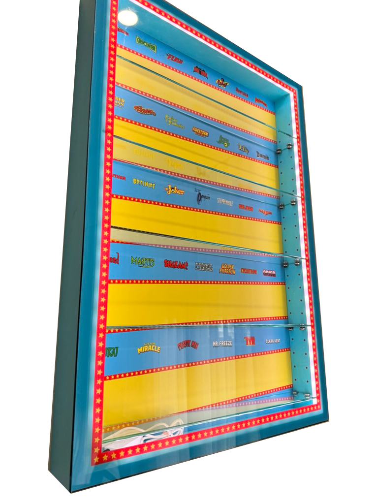 Drakon Frame A1 – DC Super Powers Display Cabinet (Wall-Mounted Collectors Frame)